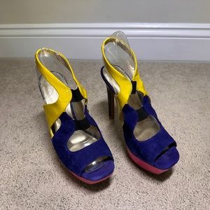 Jessica Simpson multicolor (open toe heels)